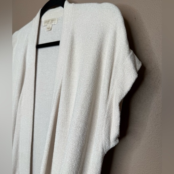Barefoot Dreams Cozychic Ultra Lite Lounge Cardigan in Ivory Soft Cozy Sz Small - Picture 7 of 14